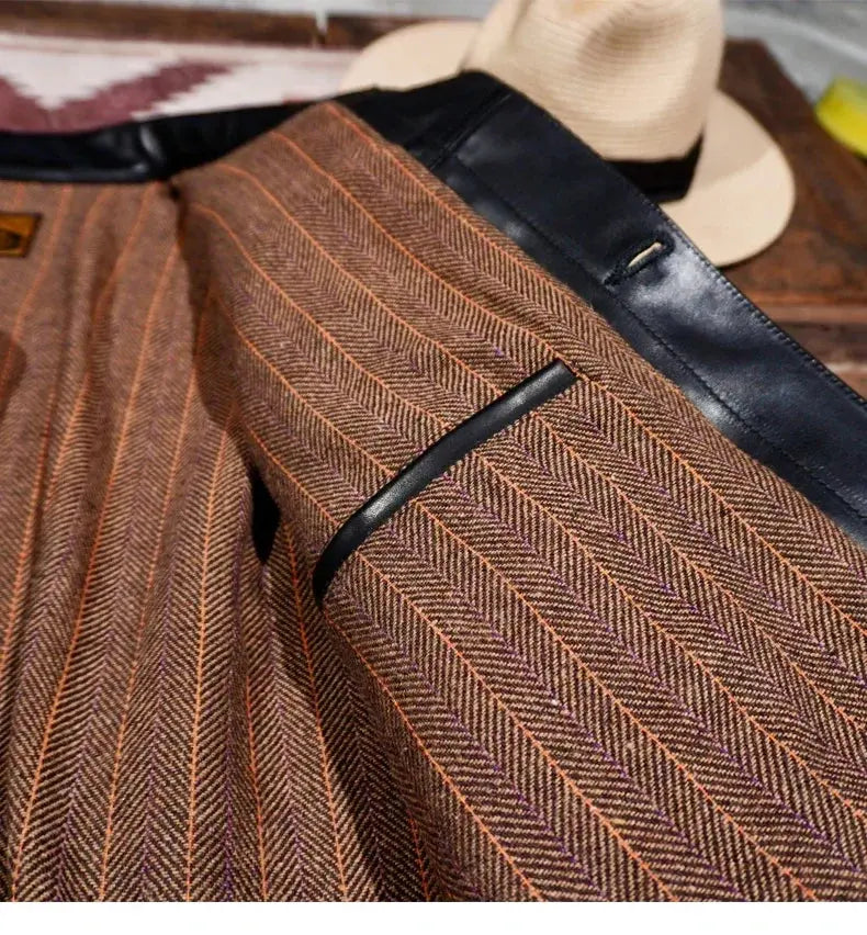 Tailor Brando American Vintage 506XX Full Grain Vegetable Tanned Horsehide Short Genuine Leather Jacket Tailor Brando
