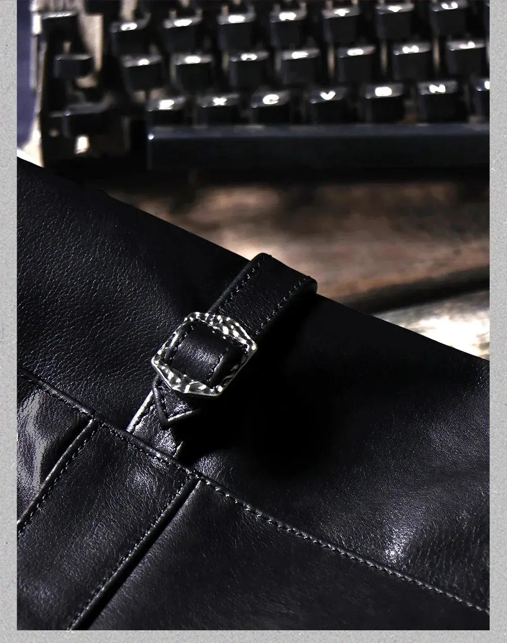 Tailor Brando American Retro Full Grain Waxed Cowhide J100 Stand Collar Short Men's Genuine Leather Motorcycle Jacket Tailor Brando