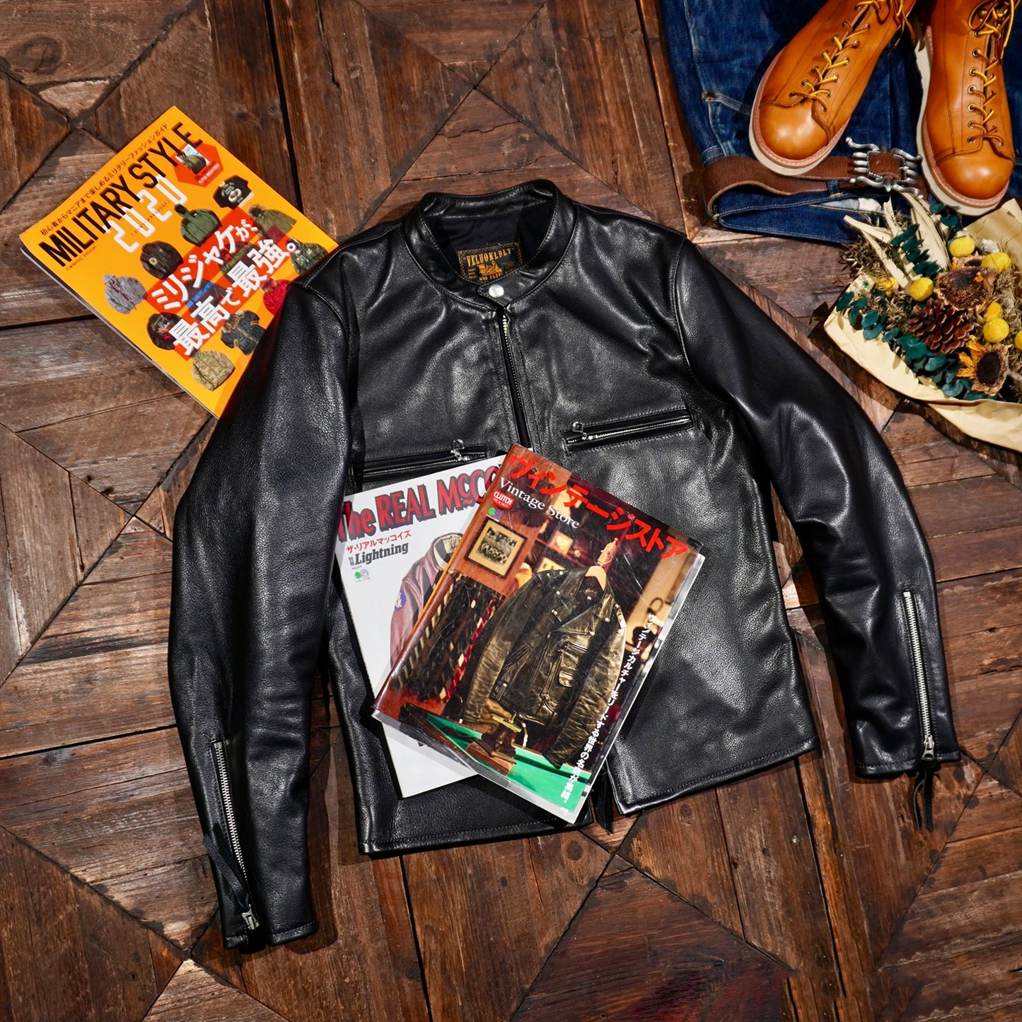 Tailor Brando Classic Replica BUCO J100 Italian Cowhide Leather Jacket Stand Collar American Retro Biker Genuine Leather Jacket