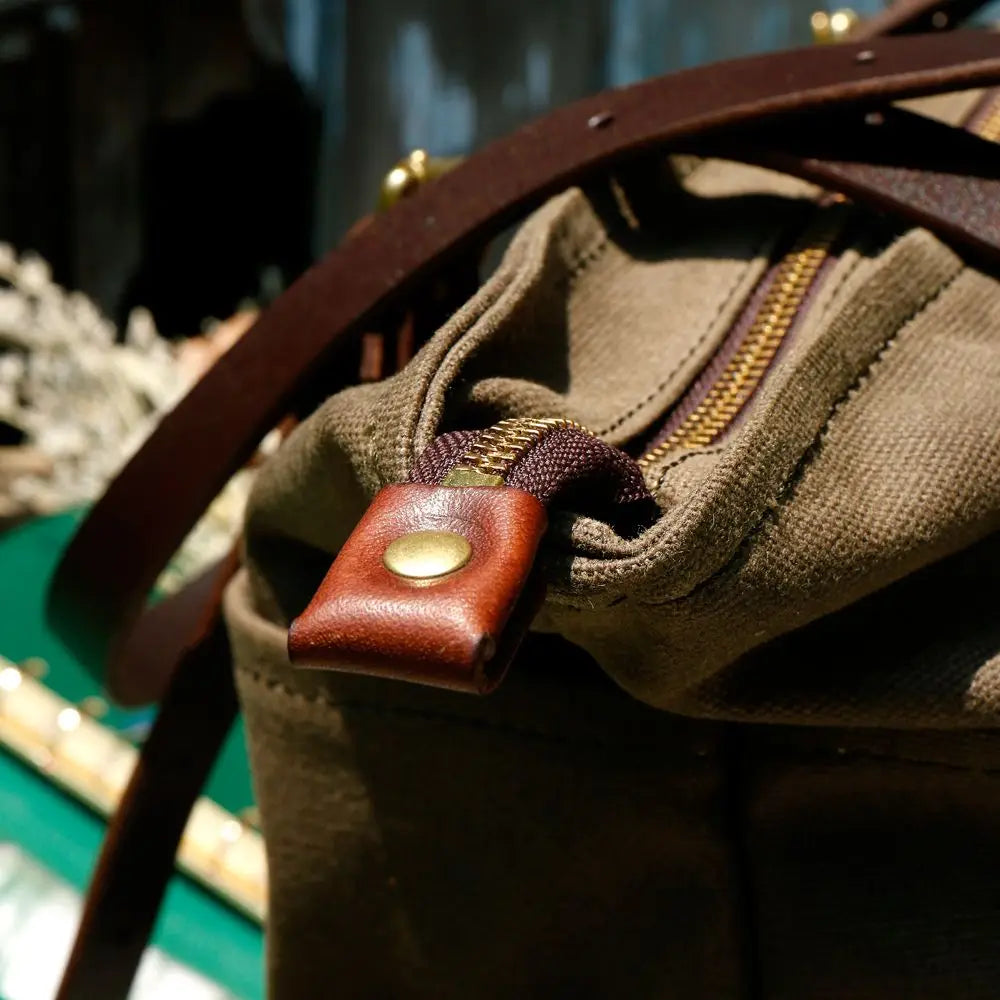 Tailor Brando Classic Replica FR 573 American Retro 22oz Heavyweight Oil Waxed Canvas Shoulder Bag Size 44*33*11cm Tote Bag