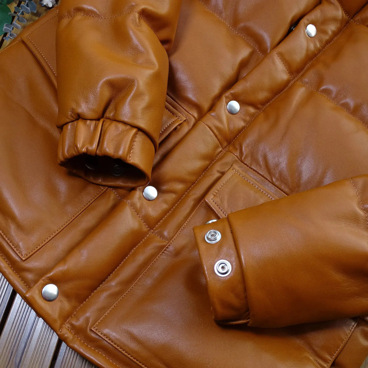 Tailor Brando Head Sheepskin 80% White Duck Down Men's Japanese Vintage Leather Down Jacket Tailor Brando