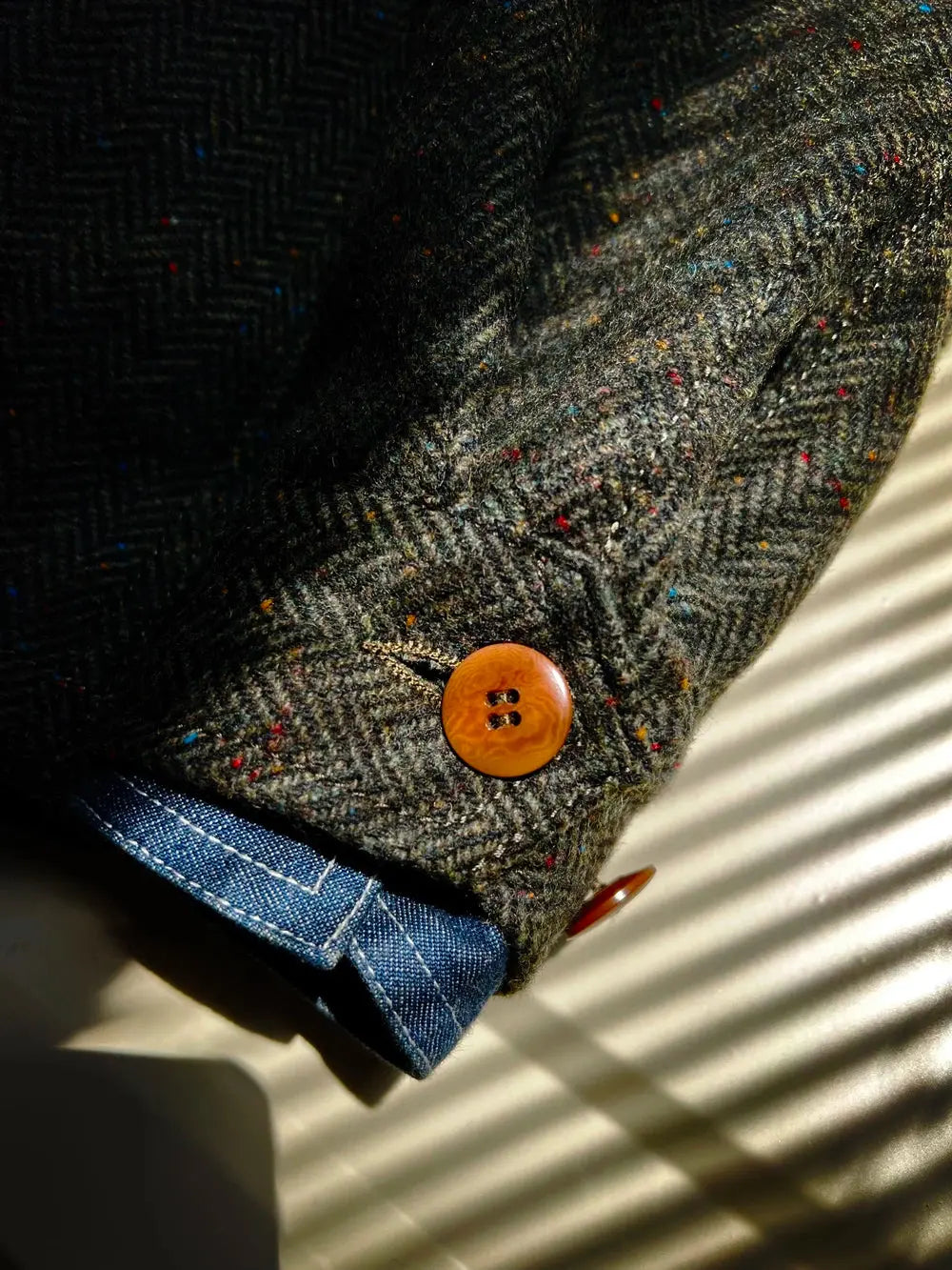 Tailor Brando Classic Vintage Tweed M43 Field Jacket Men's Short Trench Coat Jacket Tailor Brando