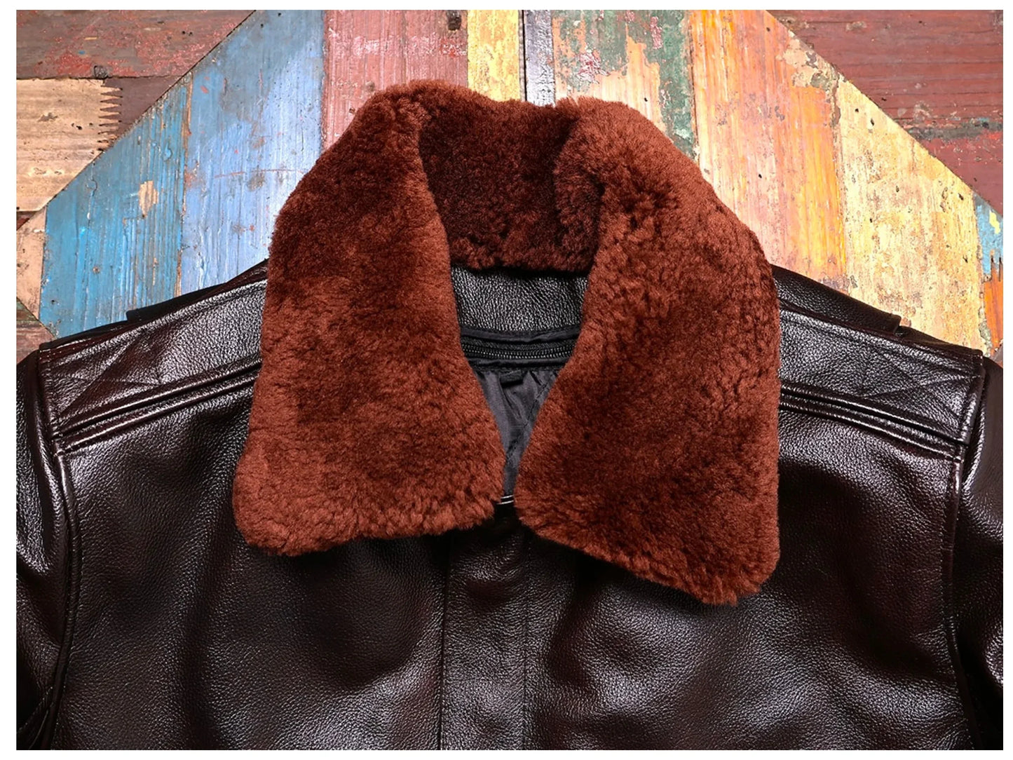 Tailor Brando Italian Head Layer Cowhide Men's Retro Loose Version Winter Cotton Warm Retro Short Genuine Leather Jacket