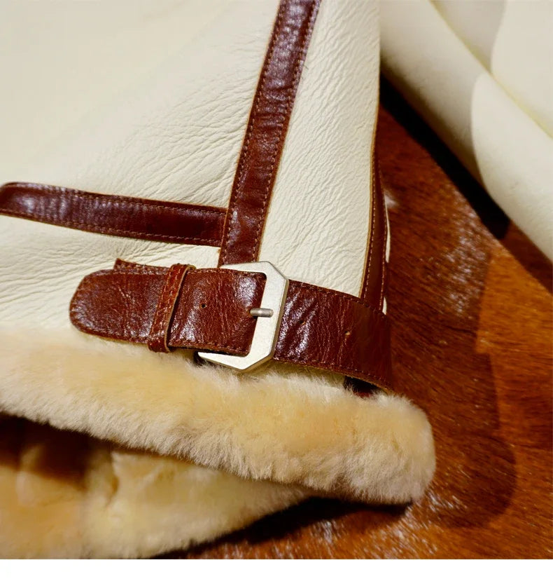 Tailor Brando Classic Barton Model Horse Skin Sleeve B3 Sheepskin Fur One Coat Fur Winter Coldproof Warmth Men and Women Can Be