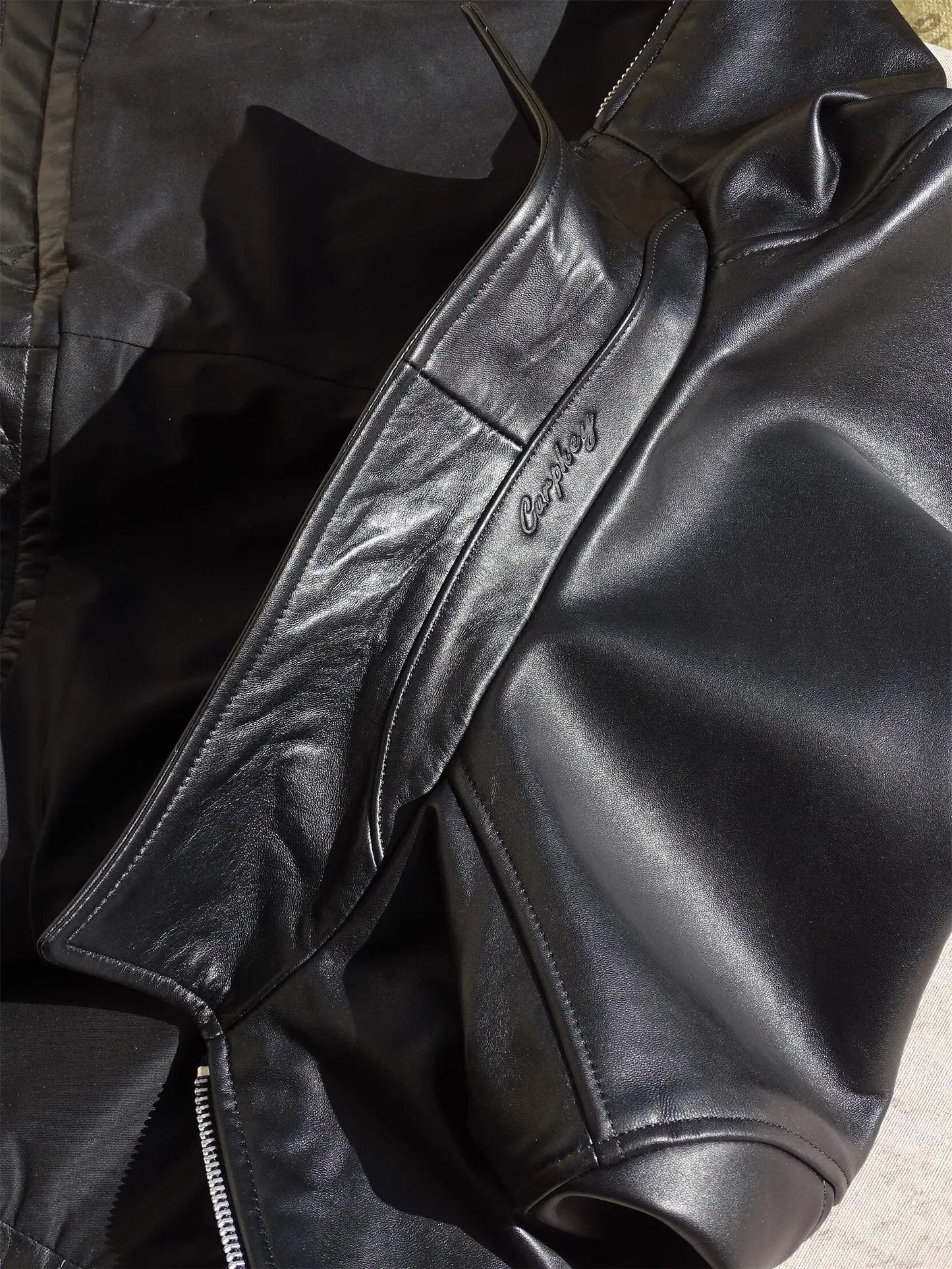 Tailor Brando Washed Heavyweight Goatskin American Vintage Mulholland Drive Men's Classic Genuine Leather Biker Jacket
