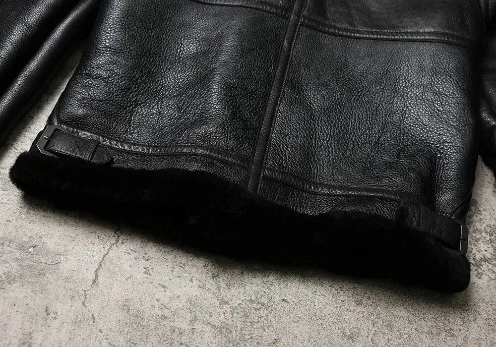 Tailor Brando Original Australian Sheep Shearling B3 Bomber Jacket Winter Warm Loose Version Genuine Fur Jacket Tailor Brando