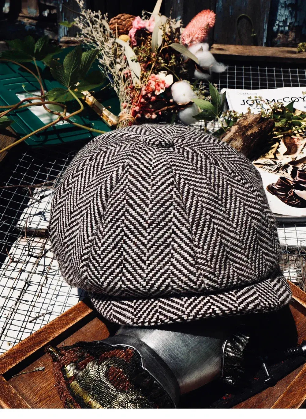 Want to Look Like a Razor Party? Come to the Top Retro Newsboy Cap Try it! The Thicker Type for Men and Women Tailor Brando