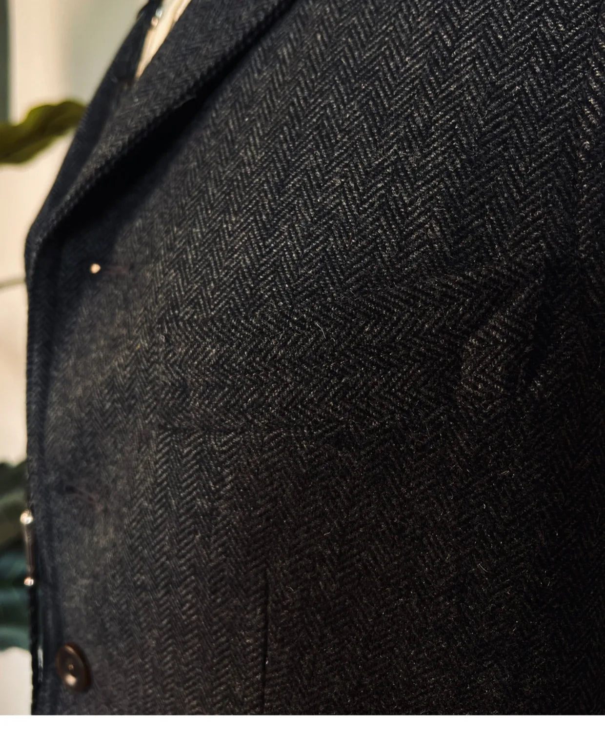 Tailor Brando Classic Herringbone Tweed Vest American Vintage Western Style Men's Slim Fit Vest