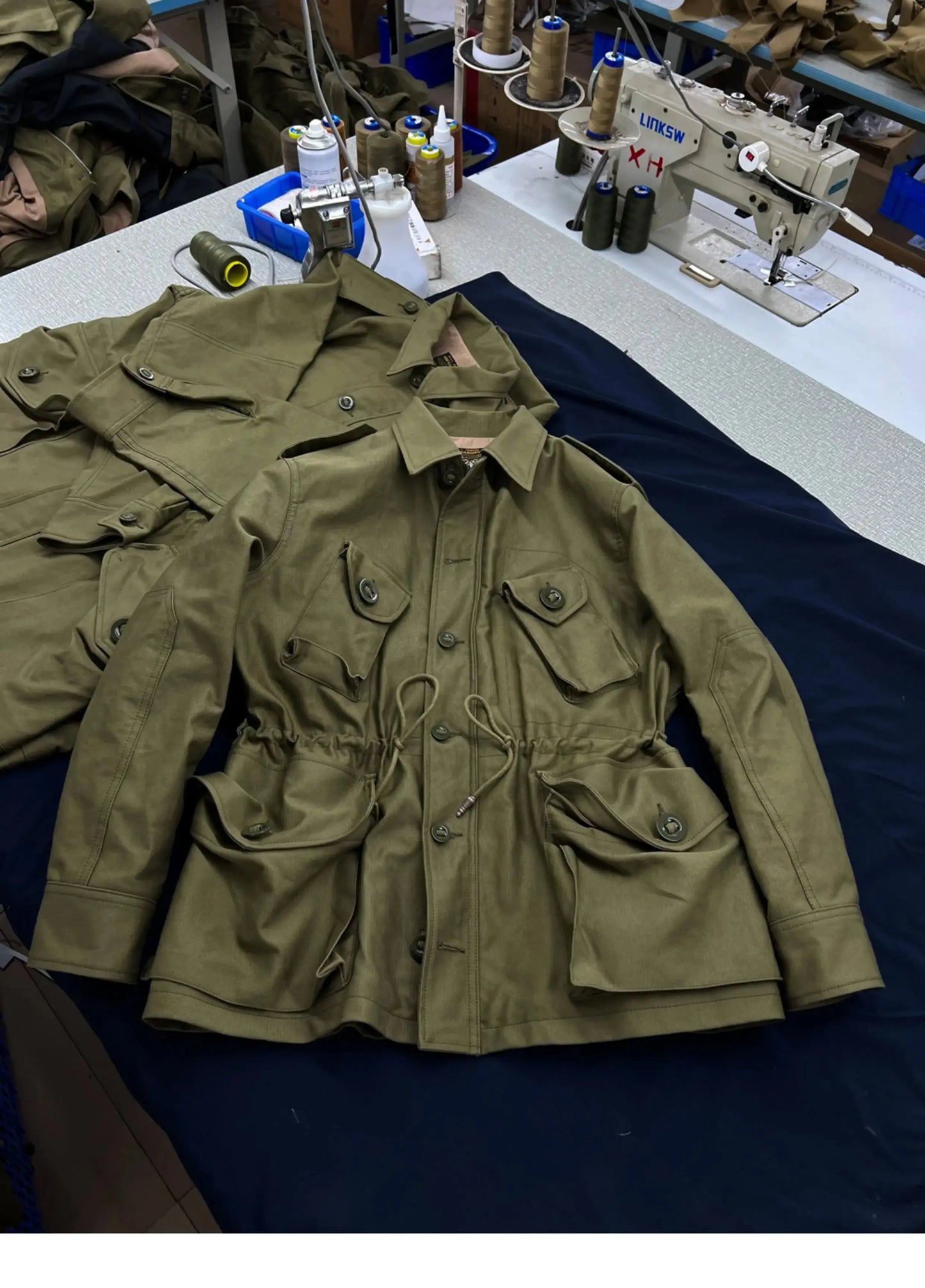 Tailor Brando 1970s Canadian Army Combat Trench Coat MKll 378gsm Heavyweight Ripstop Jungle Cloth Mid-Length Jacket Tailor Brando