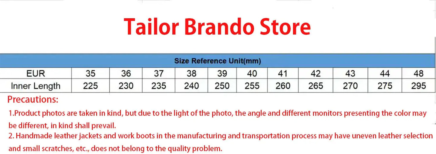 Italian Tea-core Cowhide Goodyear Work Boots Paratrooper Boots Tailor Brando