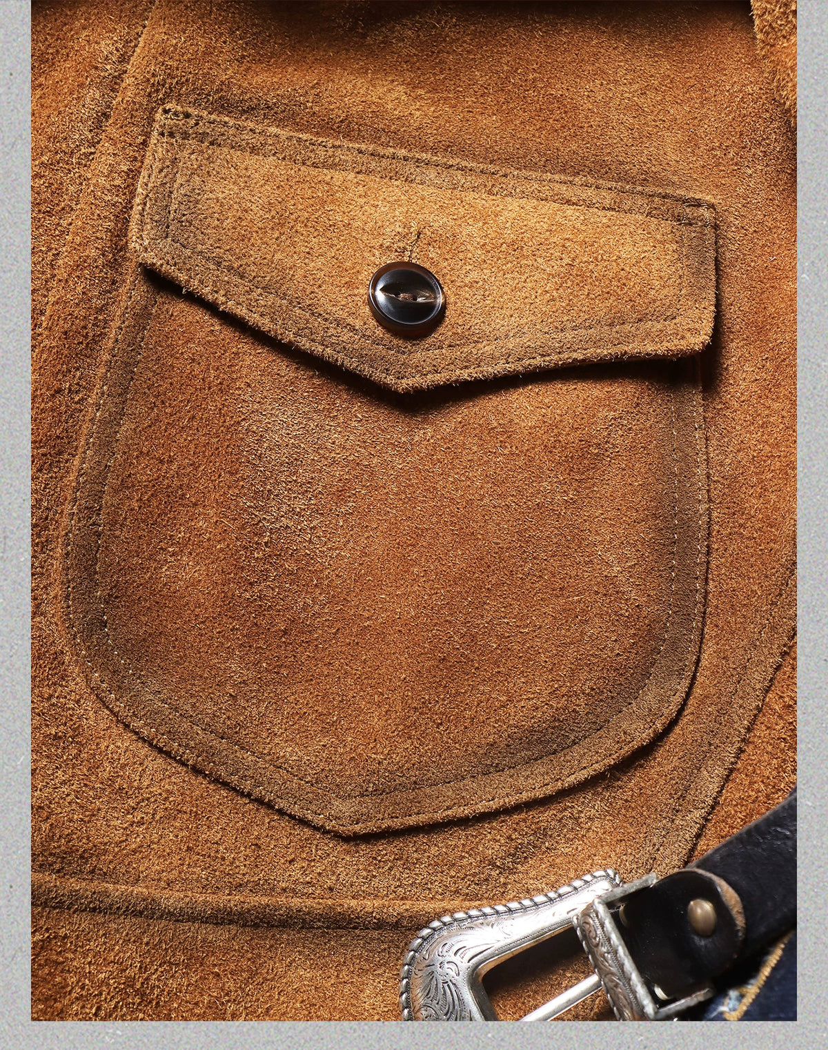 Tailor Brando 1920s Suede Cowhide Men's Lapal Collar Retro Genuine Leahter Jacket Tailor Brando