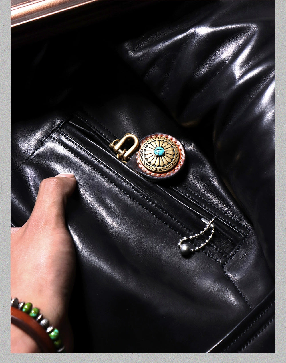 Tailor Brando Mulholland Drive 1.5mm Vegetable-Tanned Horsehide 1930 Men's Genuine Leather Motorcycle Jacket