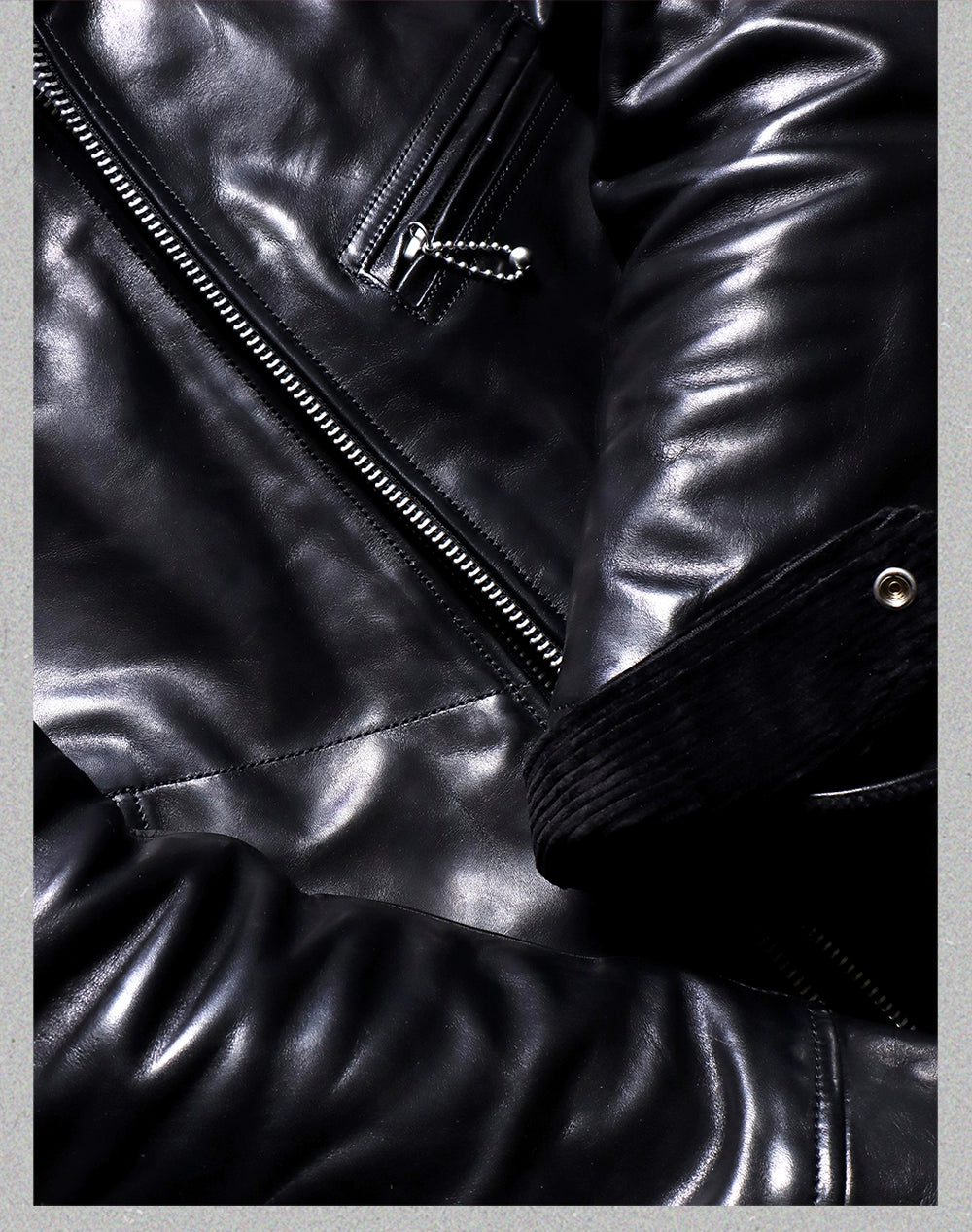 Tailor Brando Mulholland Drive 1.5mm Vegetable-Tanned Horsehide 1930 Men's Genuine Leather Motorcycle Jacket