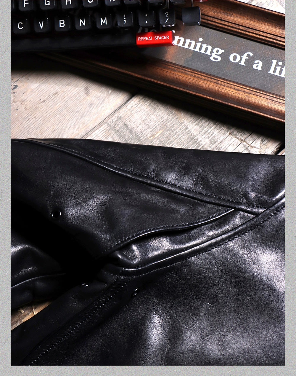 Tailor Brando Mulholland Drive 1.5mm Vegetable-Tanned Horsehide 1930 Men's Genuine Leather Motorcycle Jacket