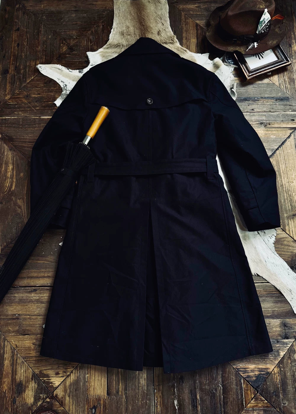Tailor Brando Heavy Rip-proof Bushcloth British Cavalry Coat Mid-length Trench Coat Tailor Brando