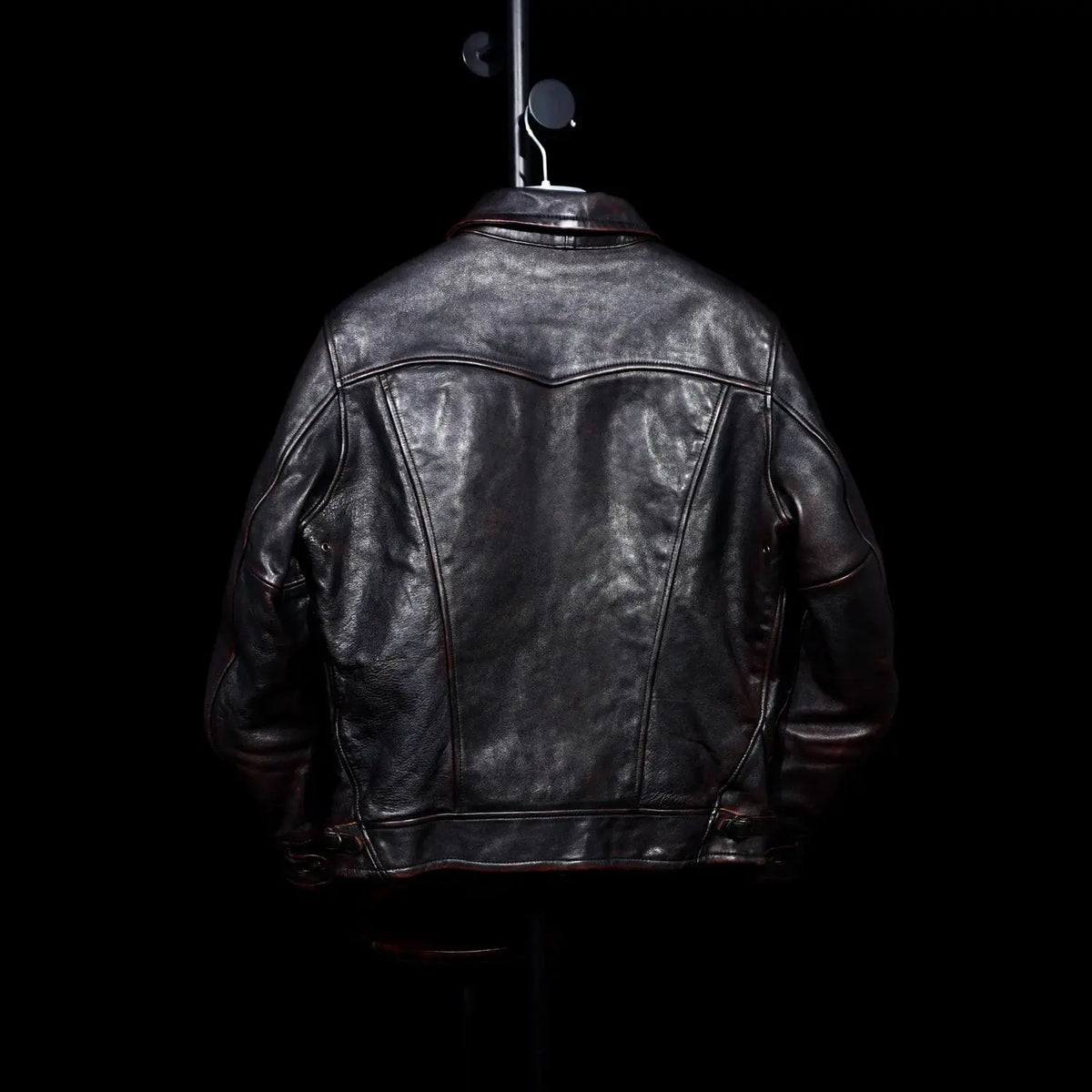 Tailor Brando American Vintage Mendoza Full-Grain Tea-Core Horsehide Men's Leather Motorcycle Jacket Tailor Brando