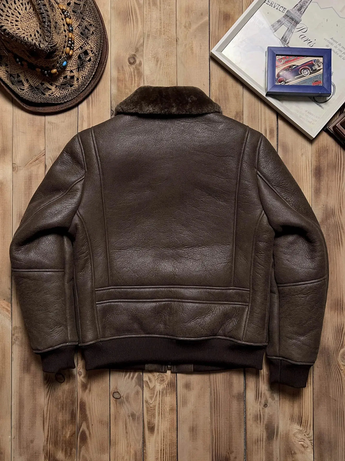 Jacker Turkish Tailor Brando Turkish Shearling A2 Aviator Jacket Men's