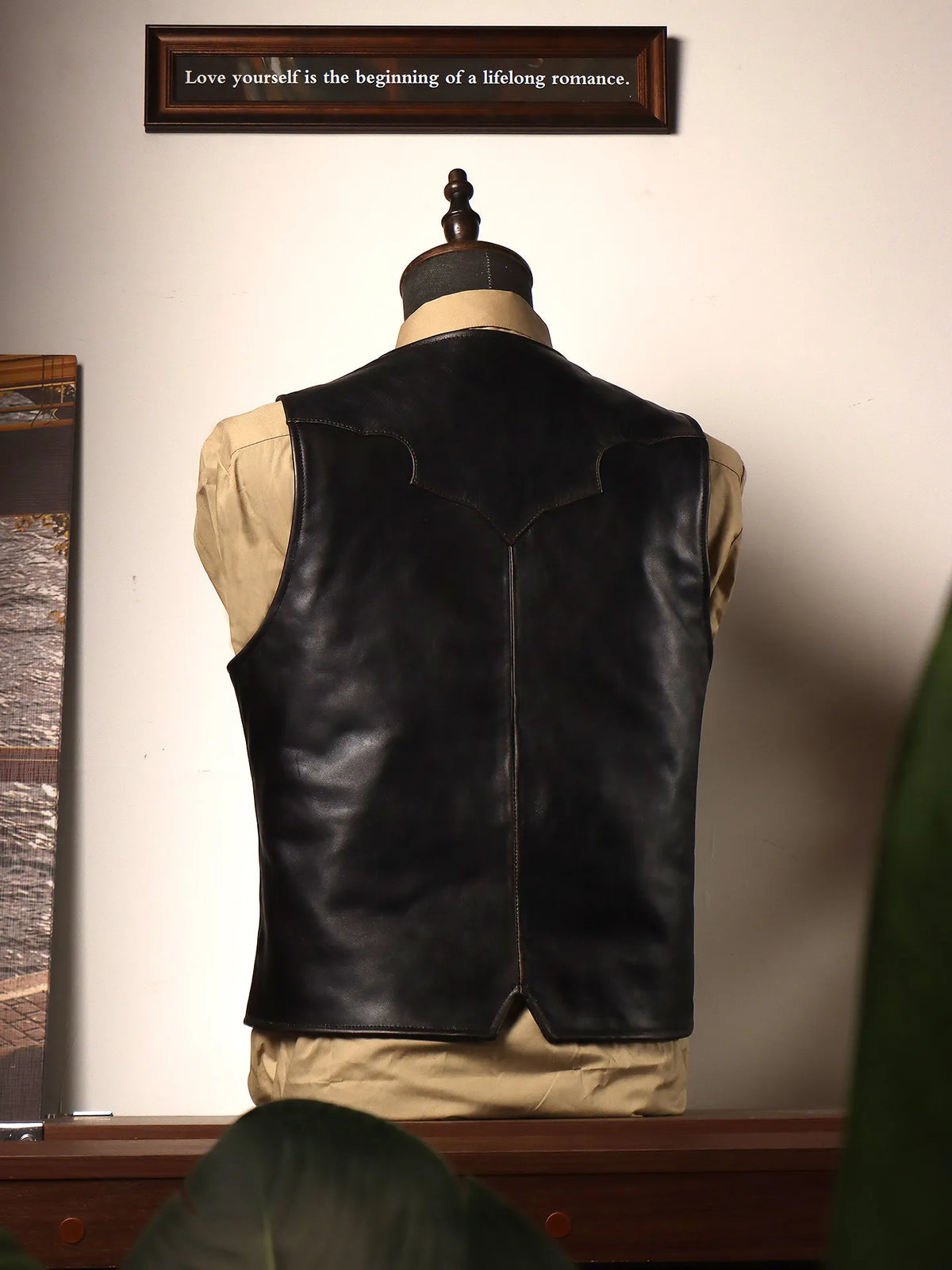 Tailor Brando Teacore Horsehide American Retro Perkinsvest Distressed Men's Genuine Leather Biker Vest Tailor Brando