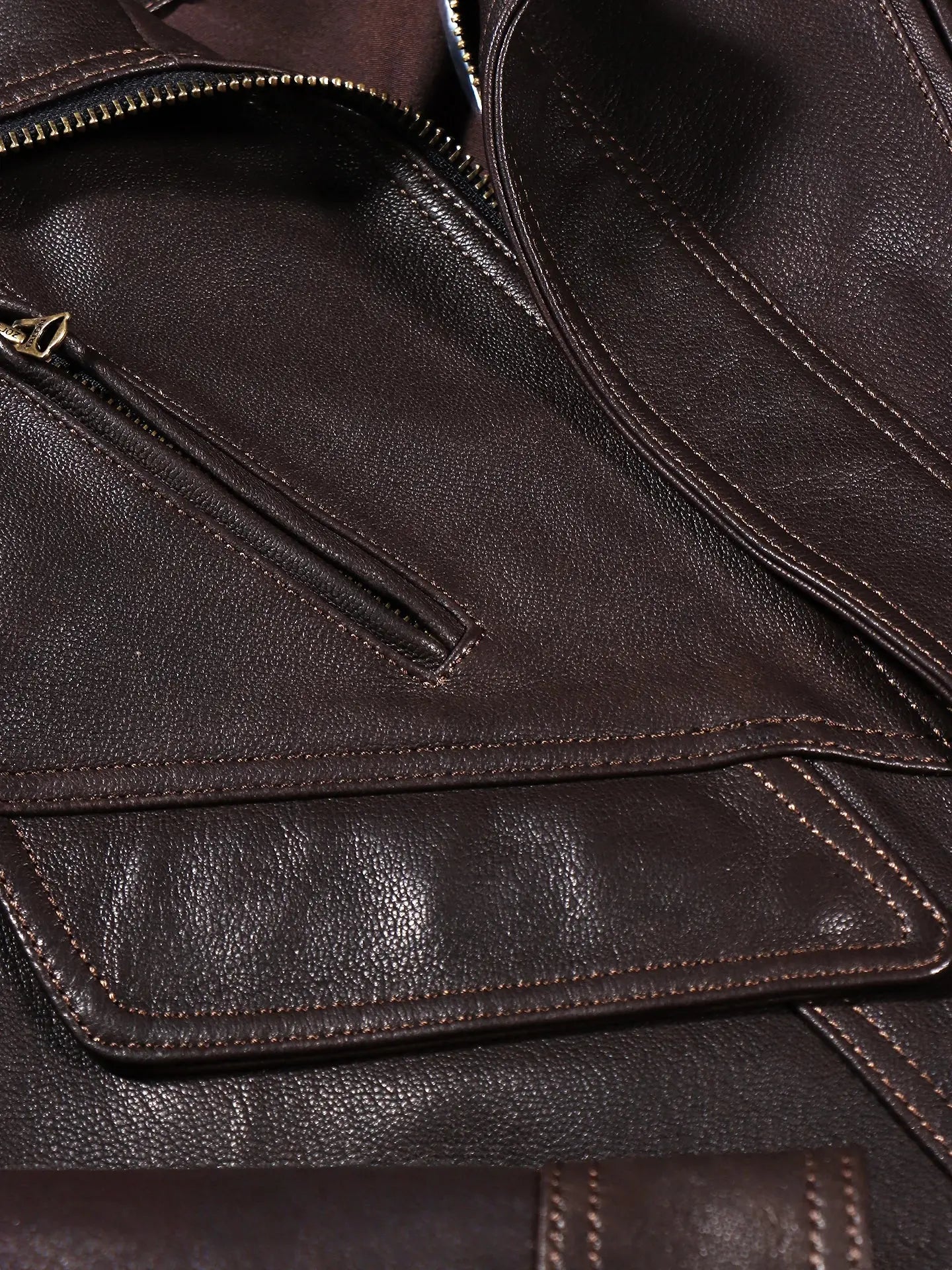 Tailor Brando Uncoated Water-dyed Goatskin 90S Retro Men's Genuine Leather Loose Jacket Tailor Brando
