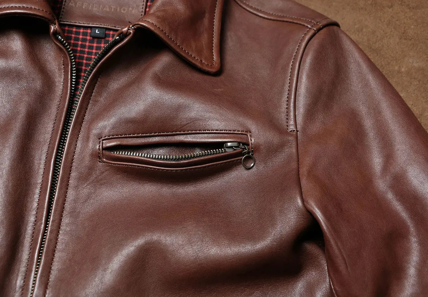 Tailor Brando Batik Uncoated Sheepskin Men's Classic Newsboy Retro Genuine Leather Biker Jacket Tailor Brando