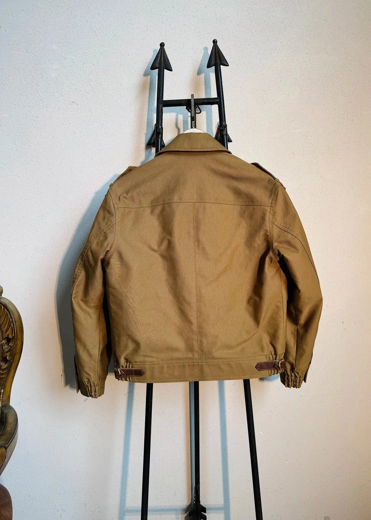 Tailor Brando Classic British-Style Pilot Jacket Men's Short-Length Ripstop Heavyweight Jungle Cloth Vintage Jacket Tailor Brando