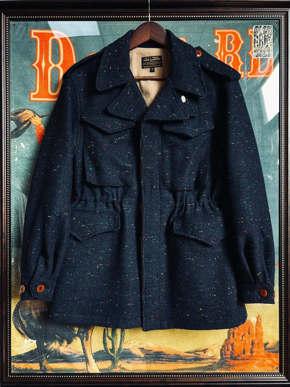 Tailor Brando Classic Vintage Workwear Wool M43 Field Jacket Men's Short Trench Coat Jacket Tailor Brando