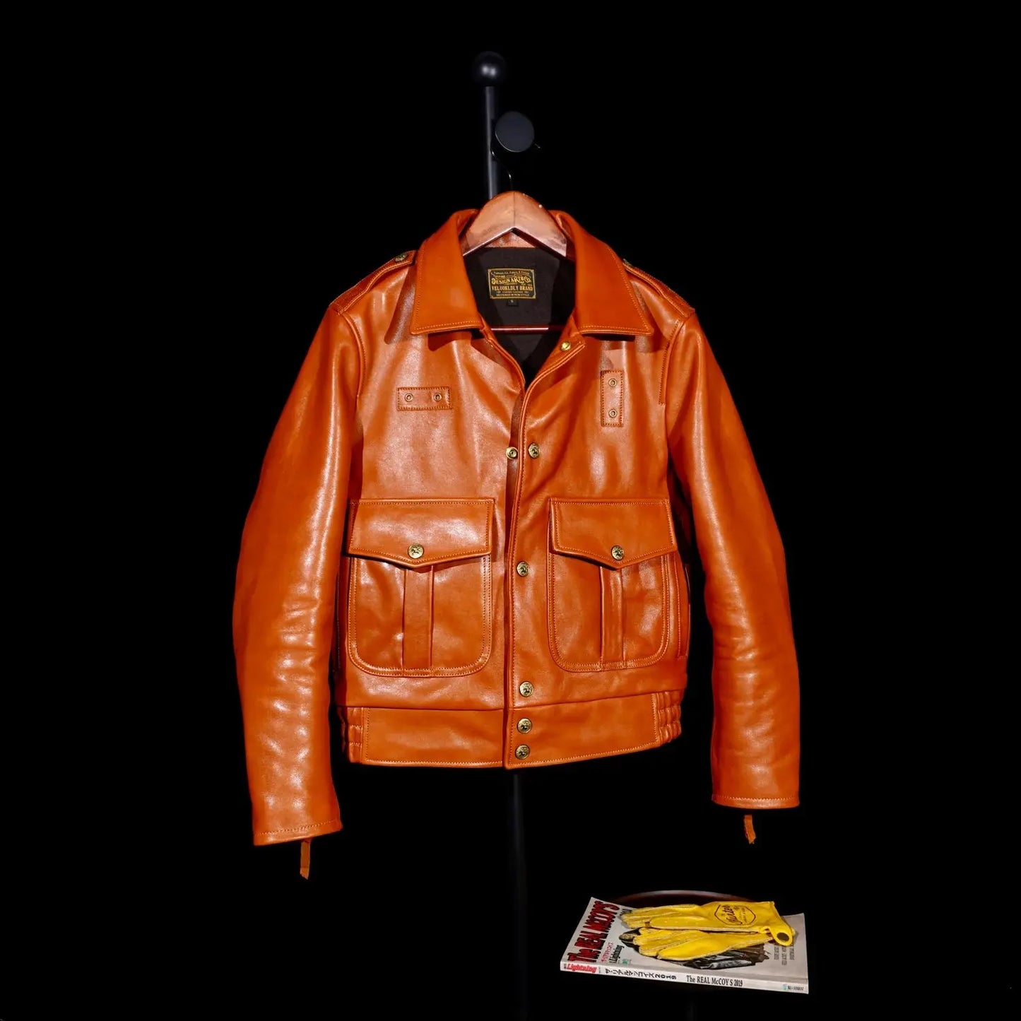 Tailor Brando Classic California Riders Multi Pocket Full Grain Vegetable Tanned Horsehide Men's Short Genuine Leather Jacket Tailor Brando