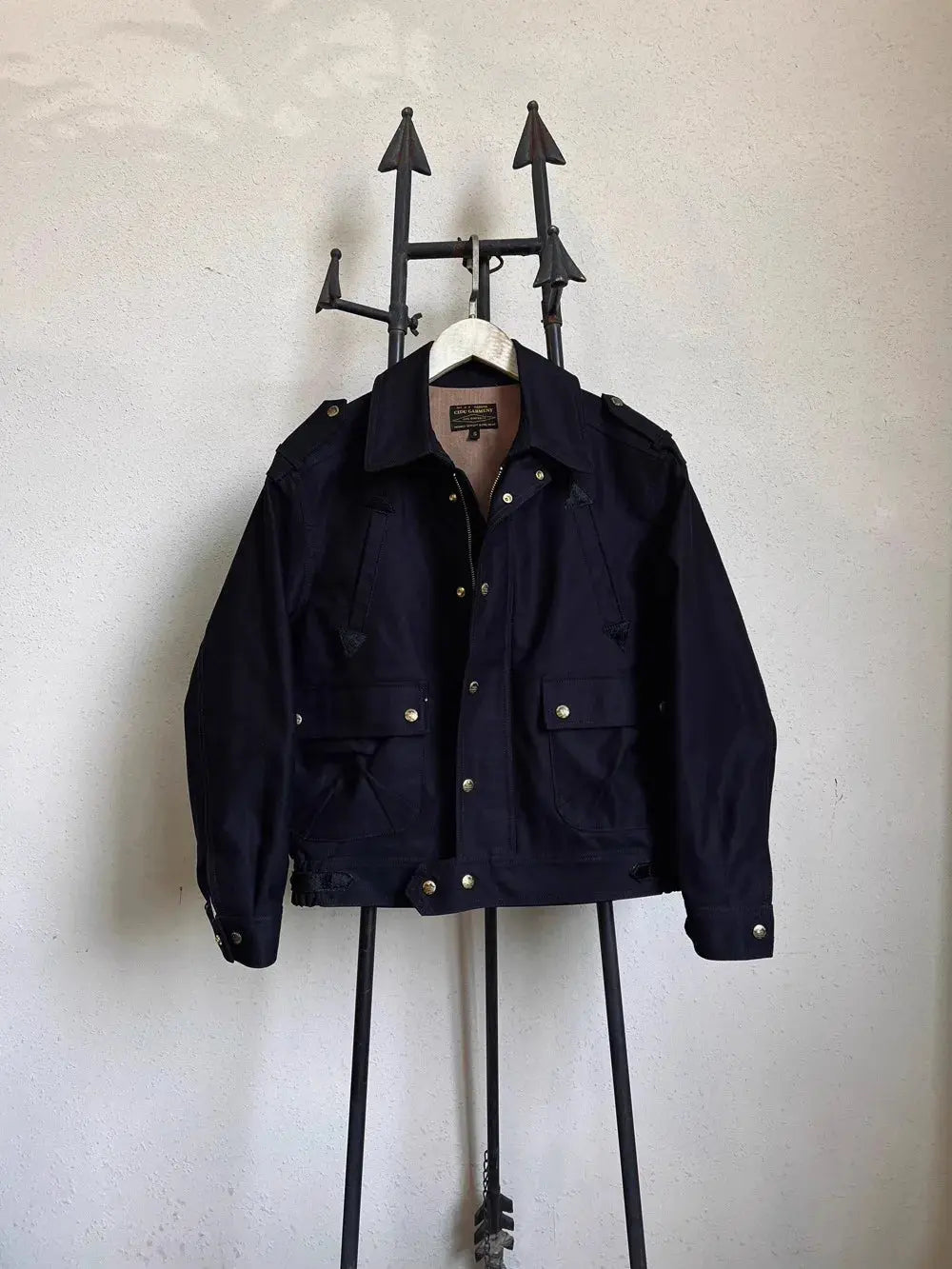 Tailor Brando Classic British-Style Pilot Jacket Men's Short-Length Ripstop Heavyweight Jungle Cloth Vintage Jacket Tailor Brando