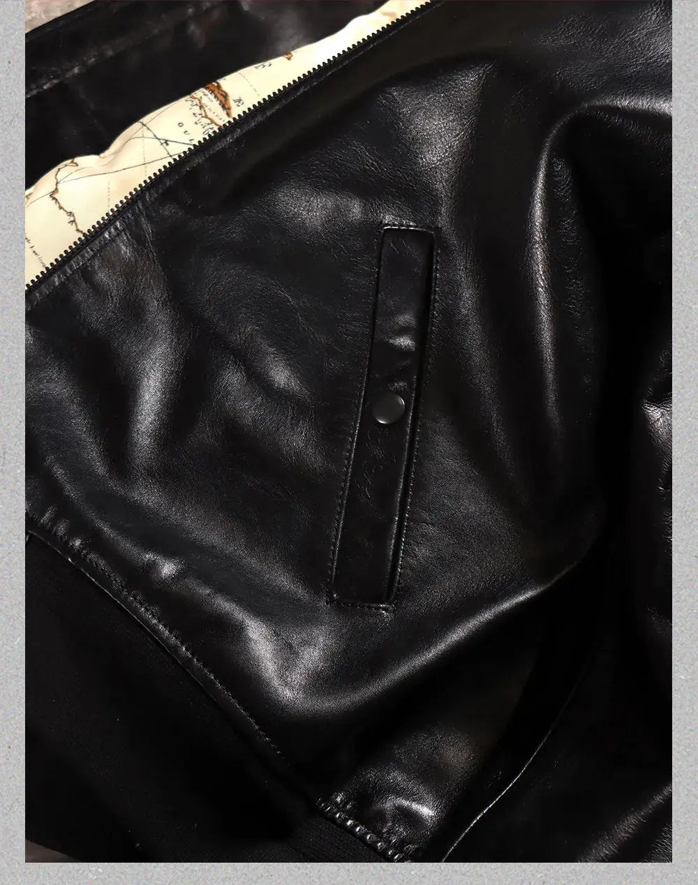 Tailor Brando Full-Grain Cowhide American Vintage B15 Men's Classic Lapel Genuine Leather Bomber Jacket Tailor Brando