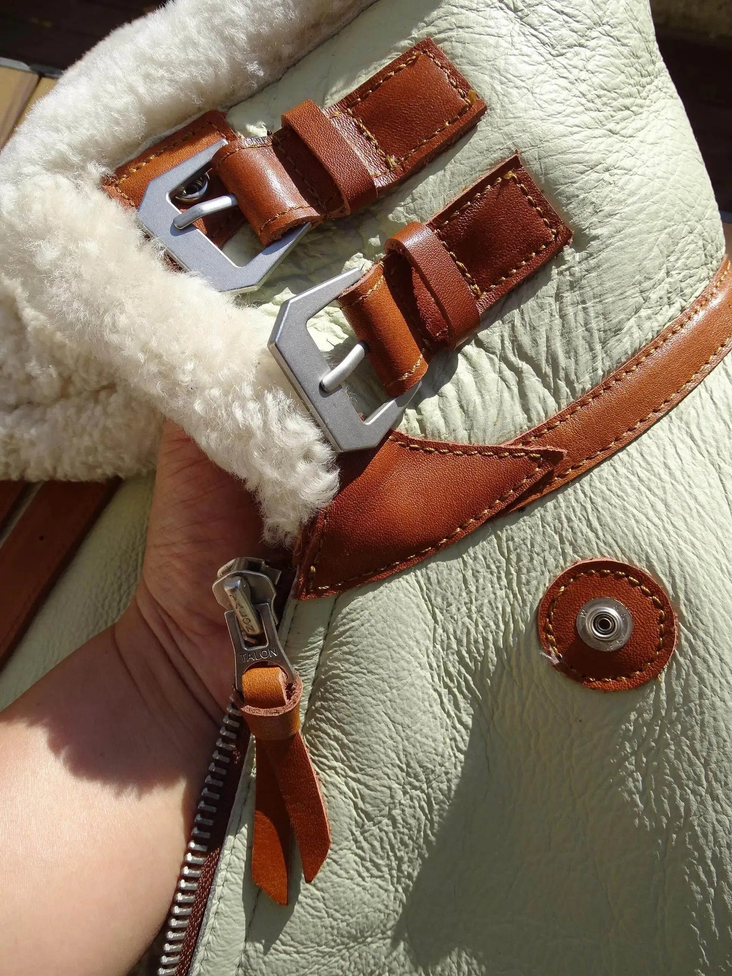 Tailor Brando Australian Natural Sheepskin Shearling Classic B3 American Retro Warm Bomber Jacket Tailor Brando