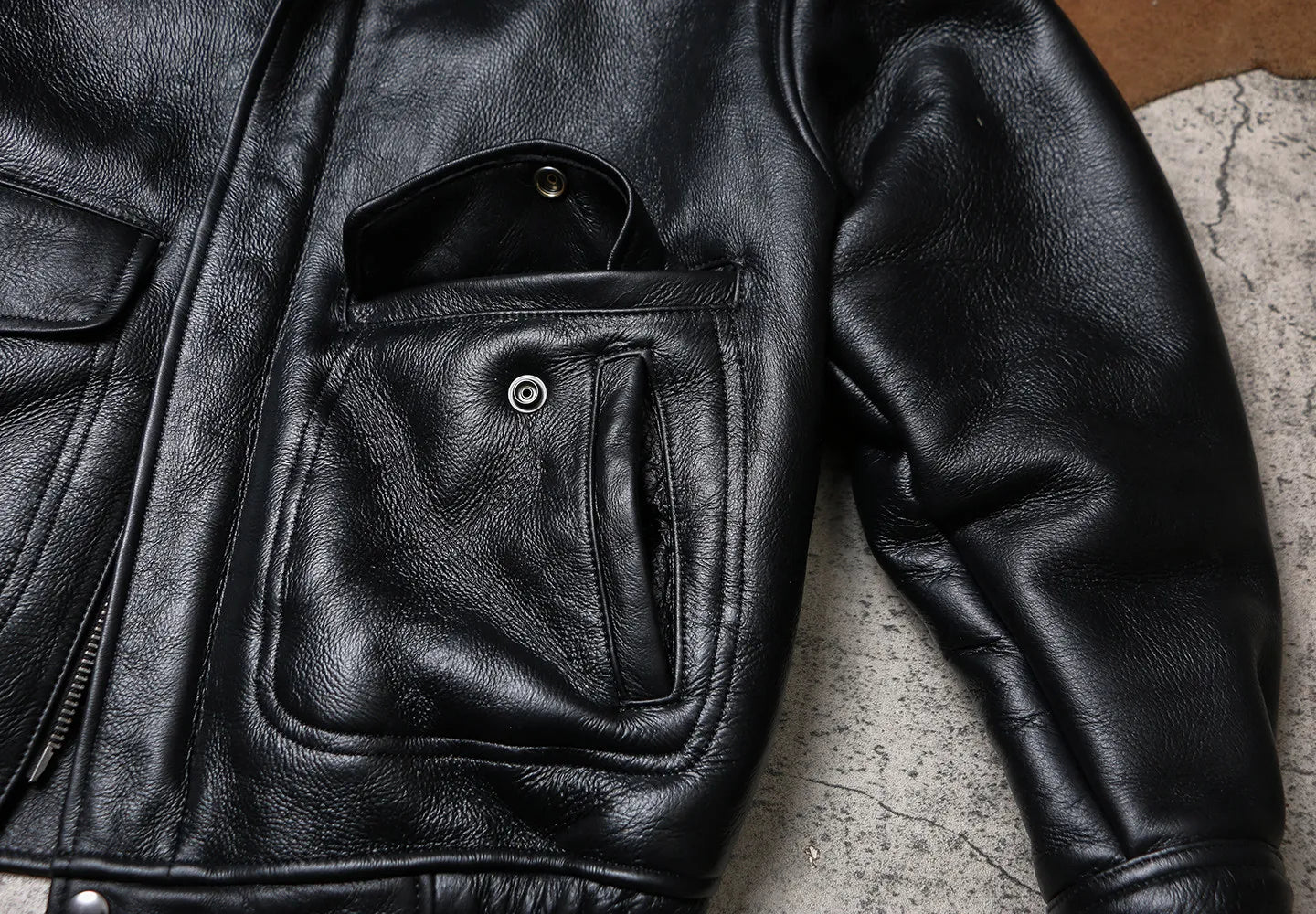 Tailor Brando Classic Oversized Men's Winter Warmth Genuine Leather Jacket Tailor Brando