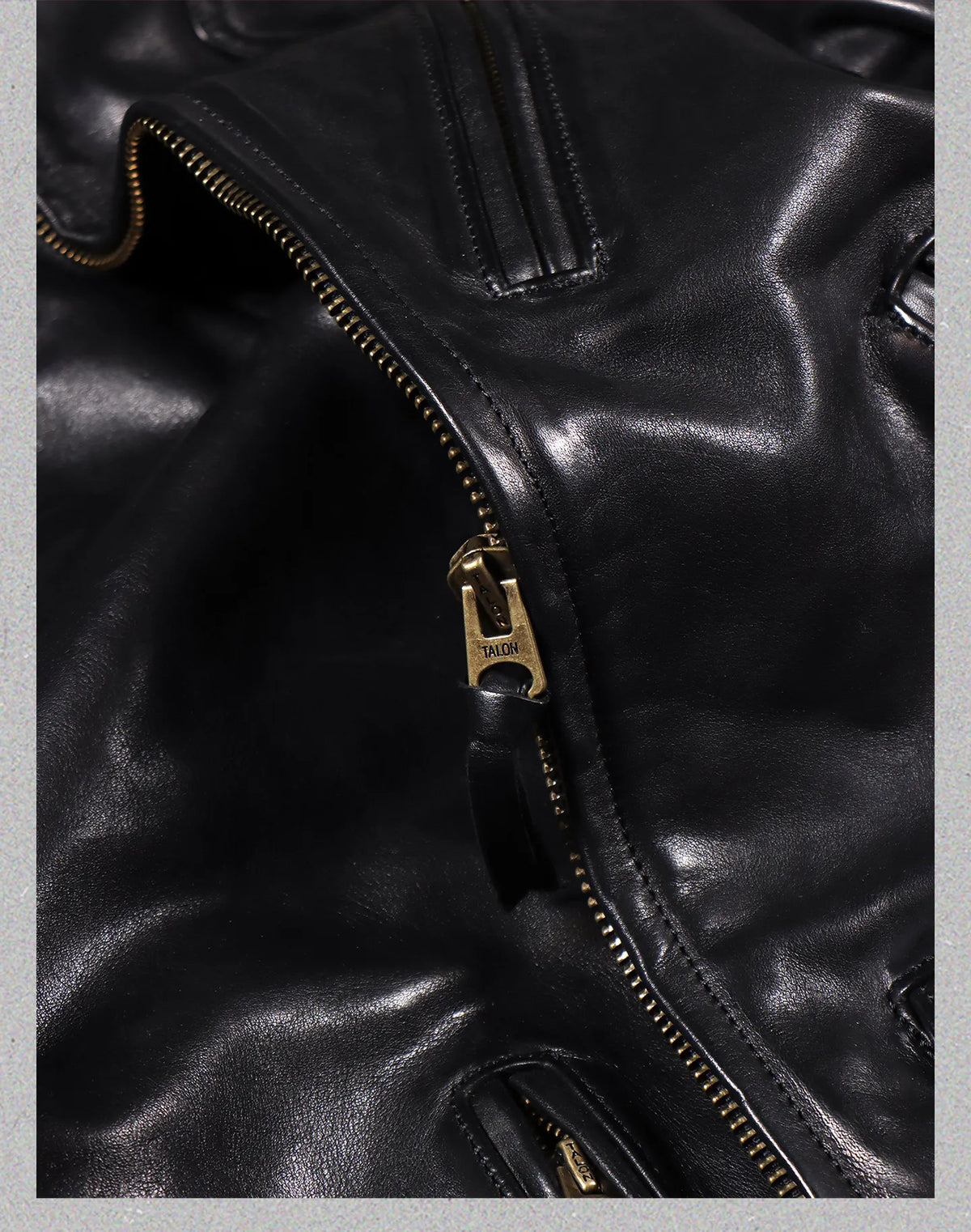Tailor Brando 1.6mm Vegetable Tanned Horsehide Men's Classic Retro Venom Genuine Leather Biker Jacket Tailor Brando