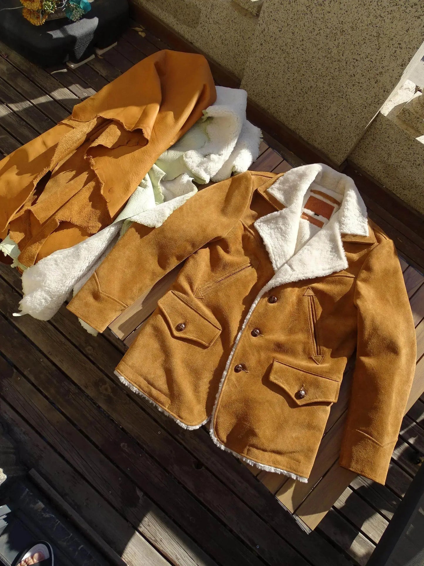 Tailor Brando Uncoated Abrazine American Retro Classic Rancher Winter Warm Mid-Length Coat Tailor Brando