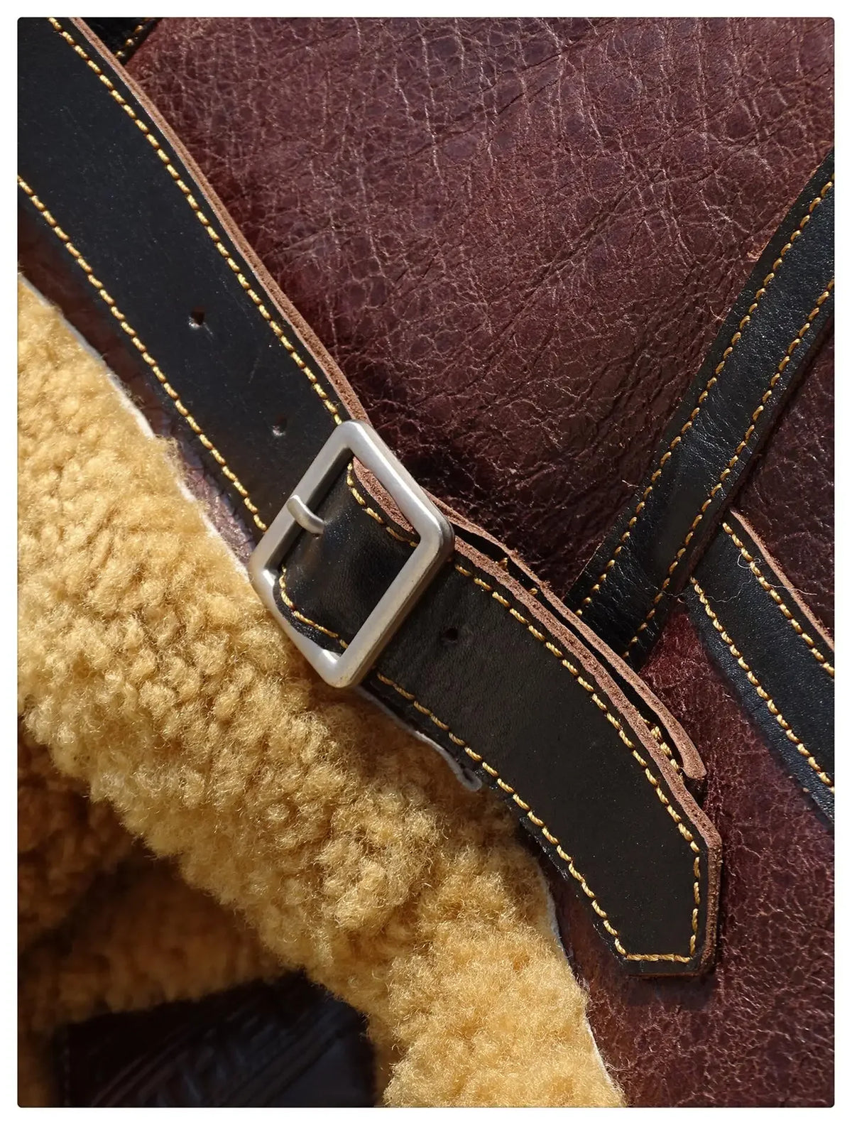 Tailor Brando Merino Shearling Vintage B3 Classic Genuine Fur Bomber Leather Jacket Tailor Brando