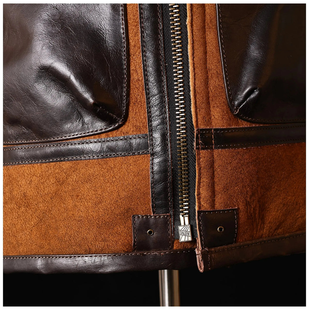 Tailor Brando Authentic Shearling American Vintage Classic B3 Genuine Leather Fur Bomber Jacket Tailor Brando
