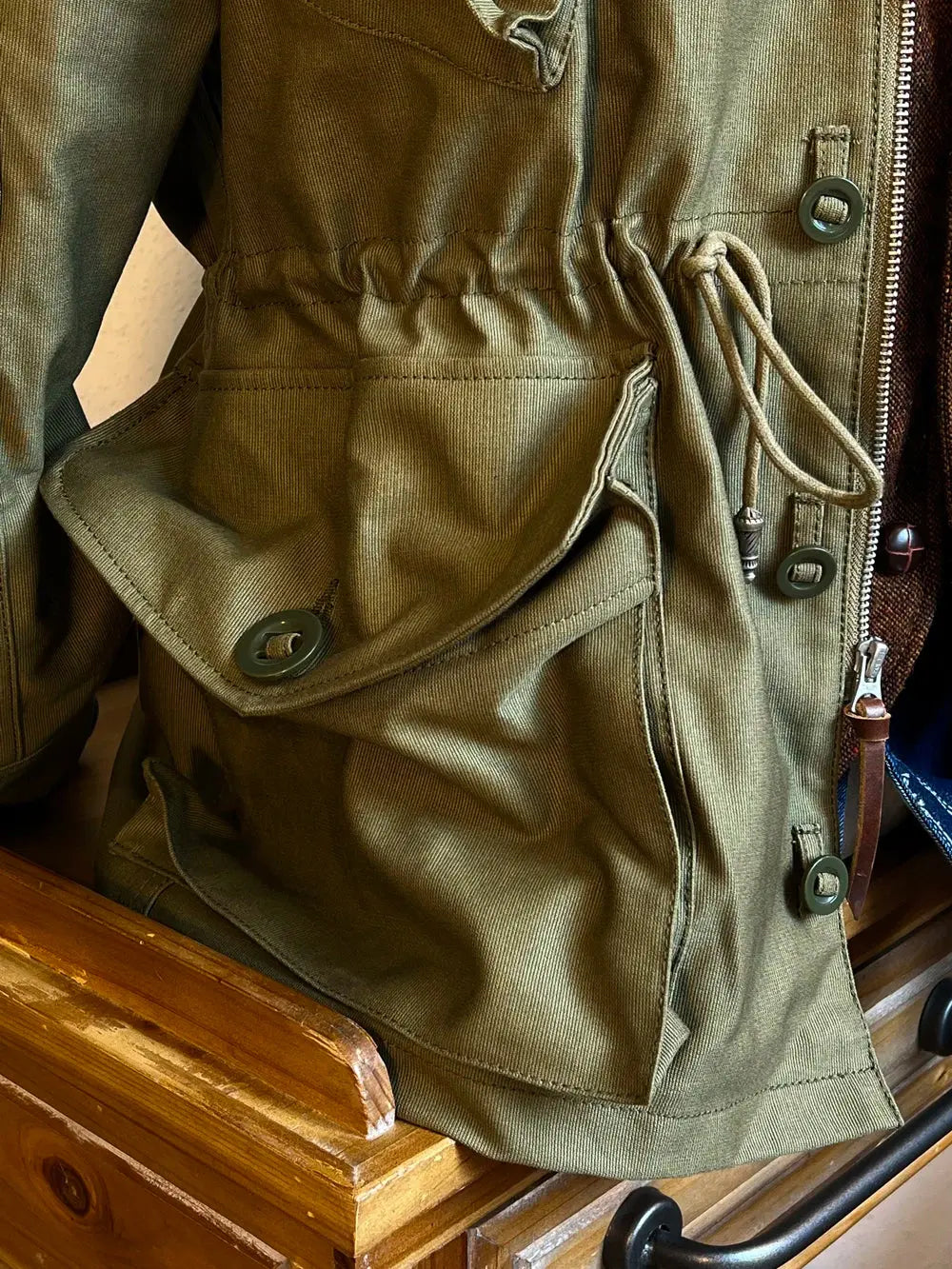 Tailor Brando 1970s Canadian Army Combat Trench Coat MKll 378gsm Heavyweight Ripstop Jungle Cloth Mid-Length Jacket Tailor Brando