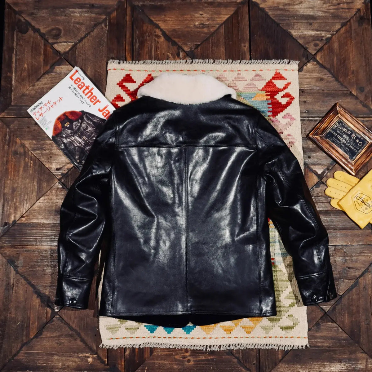 Tailor Brando Replica The R*al M*Coy's Full-Grain Vegetable Tanned Horsehide Men's Vintage Genuine Leather Switchyard Coat Tailor Brando