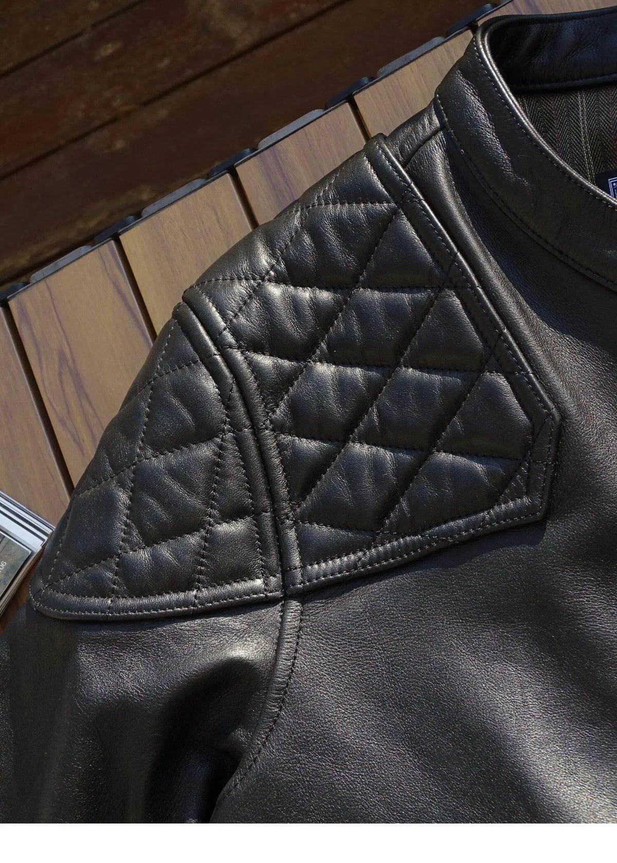 Tailor Brando Heavy Vegetable Tanned Cowhide Classic Men's Vintage Venom Genuine Leather Biker Jacket Tailor Brando