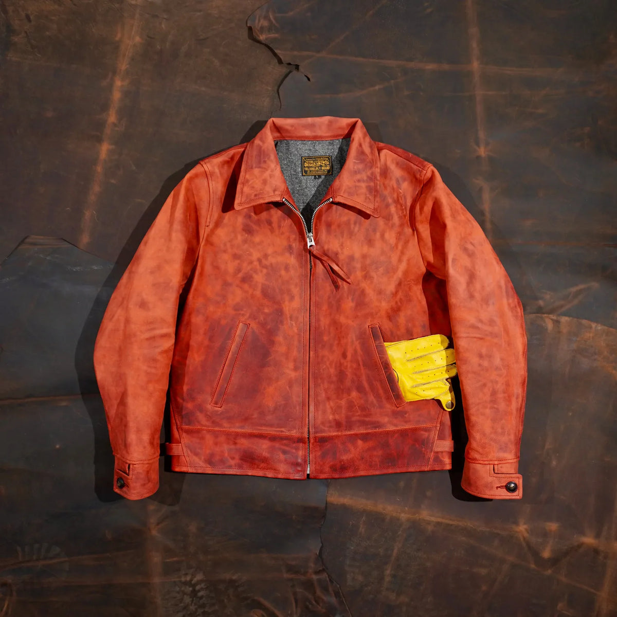 Tailor Brando Heavyweight Italian Goatskin American Vintage Classic TWC716 Men's Genuine Leather Motorcycle Jacket Tailor Brando