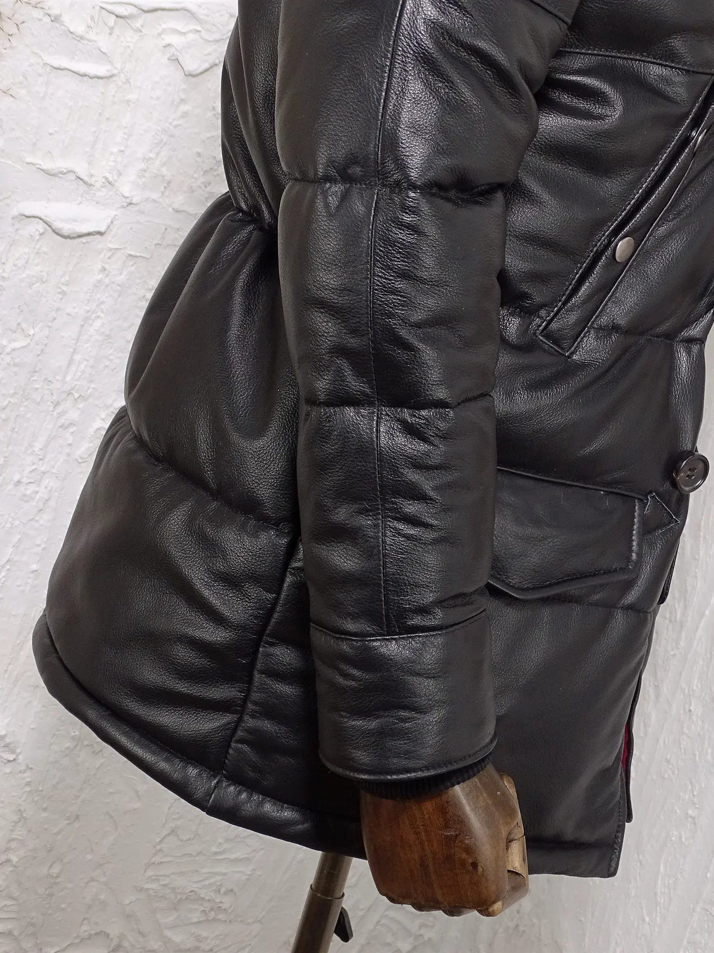 Tailor Brando Italian Cowhide Classic N3B Men's Genuine Raccoon Fur Collar Retro Genuine Leather Down Jacket Tailor Brando