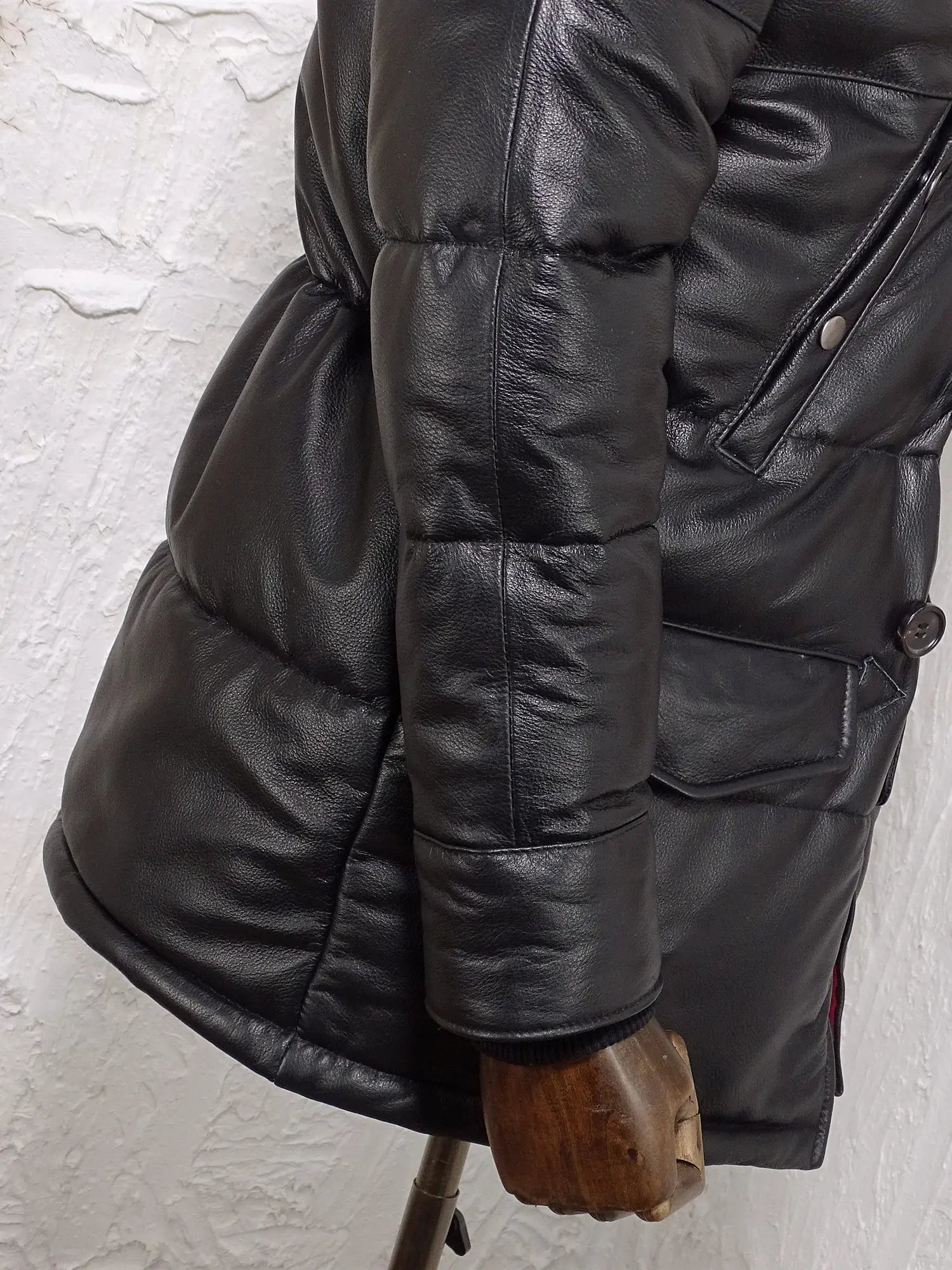 Tailor Brando Italian Cowhide Classic N3B Men's Genuine Raccoon Fur Collar Retro Genuine Leather Down Jacket Tailor Brando