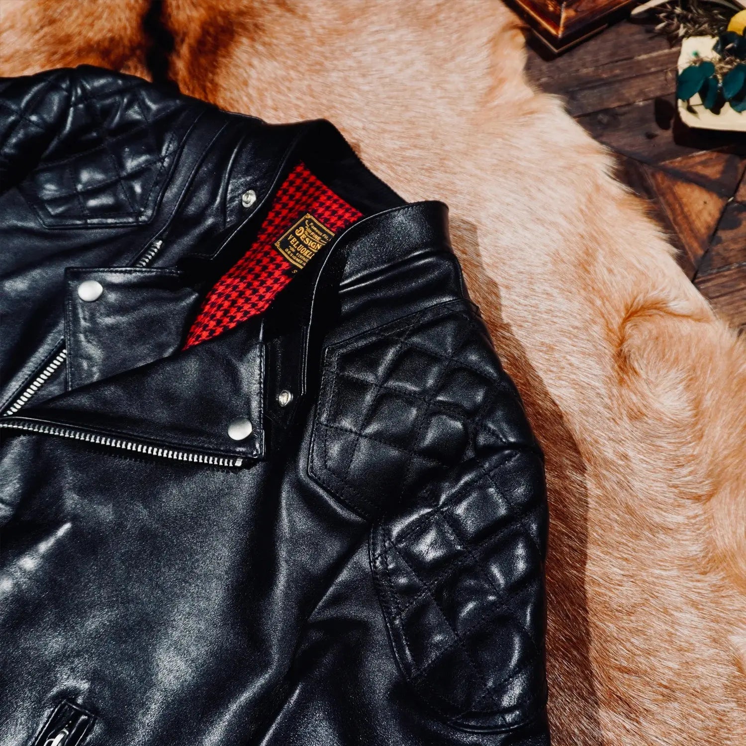 Tailor Brando Classic Model 445 Full Grain Vegetable Tanned Horsehide Men's Classic Double Rider Genuine Leather Biker Jacket Tailor Brando