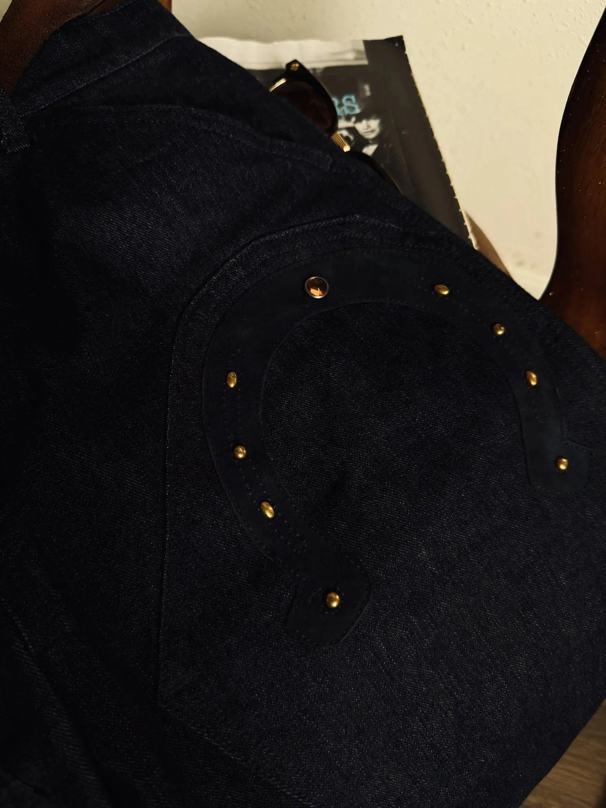 Tailor Brando American Vintage Western-Style Jeans with Horseshoe Rivets 14.8OZ 100% Cotton Men's Workwear Trousers Tailor Brando