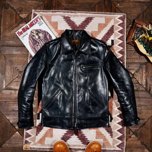 Tailor Brando Replica RA*OW CO*RY California Cub Version of The Classic 1930S Tea Core Horsehide Leather Jacket Biker Jacket