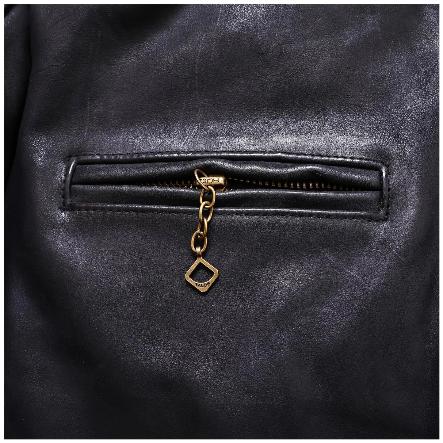 Tailor Brando Uncoated Brushed Wash Cowhide Men's Stand Collar Genuine Leather Biker Jacket Tailor Brando