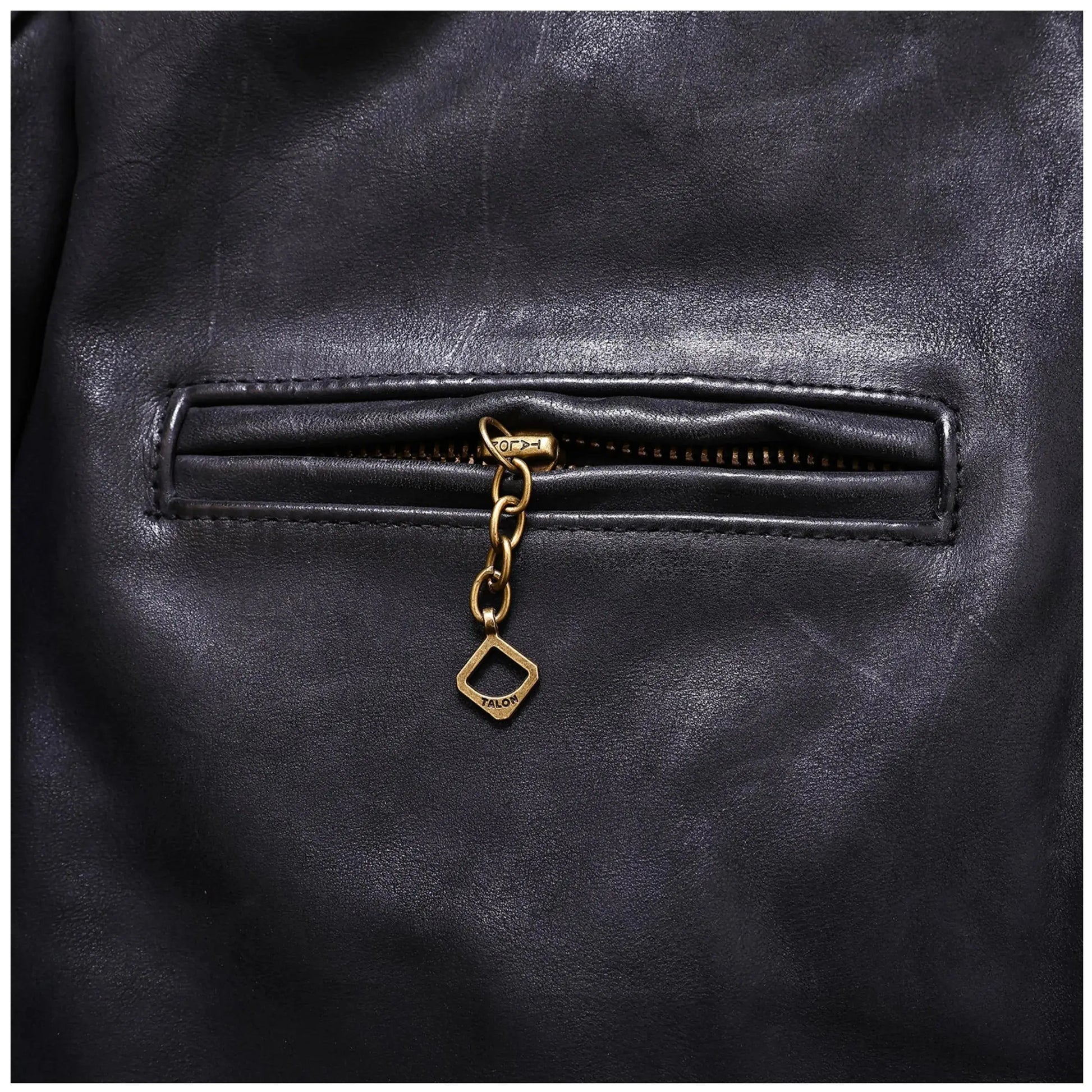 Tailor Brando Uncoated Brushed Wash Cowhide Men's Stand Collar Genuine Leather Biker Jacket Tailor Brando