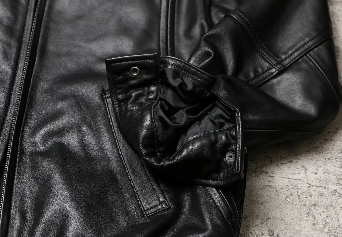Tailor Brando Top-Grain Leather Vintage Oversized Men's Genuine Leather Jacket Tailor Brando