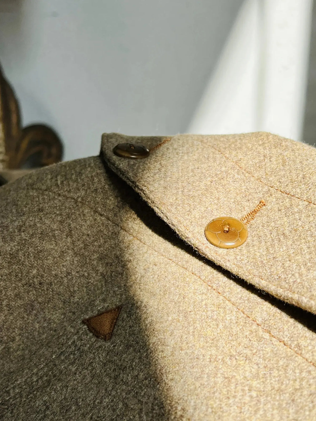 Tailor Brando American Vintage Western-Style Multi-Pocket Workwear Wool Vest 550g Heavyweight Melange Wool Slim-Fit Vest Tailor Brando