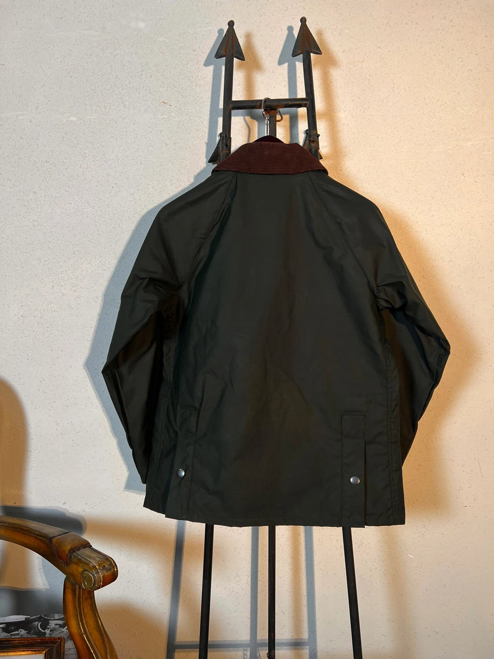 Tailor Brando British Vintage Workwear Trench Coat Bedale Classic Oil Wax Jacket Hunting Mid-Length Coat BBR