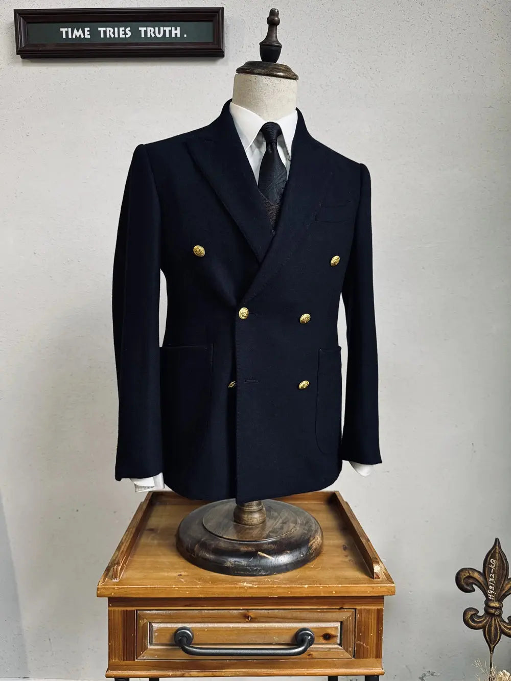 Tailor Brando Classic Double-Breasted Blazer Suit Jacket 600g Wool Blend Gentleman's Casual Suit Jacket Tailor Brando
